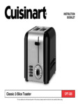 CPT-320 Cuisinart 2 slice toaster manual CPT-320 Cuisinart 2 slice toaster manual