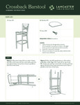 Crossback Barstool Wood Assembly Instruction Sheet
