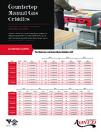 Countertop Manual Gas Griddles - Elevation Chart