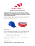 Headsweats Customization