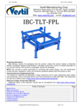 VESTIL TLT STAND W/ FORK POCK W/ADJ LEGS manual VESTIL TLT STAND W/ FORK POCK W/ADJ LEGS manual