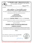 Daelmans Stroopwafels Kosher Certification