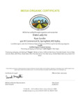 DATE ORGANIC MOSA Organic Certificate