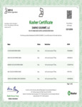 DaVinci Kosher Certificate