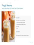 DaVinci Pumpkin Smoothie Recipe
