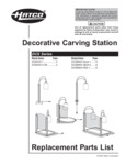 Hatco Decorative Carving Station Parts List