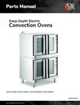 CPG Deep Depth Electric Convention Ovens Parts Manual CPG Deep Depth Electric Convention Ovens Parts Manual