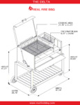 Nuke BBQ Delta Grill Measurements
