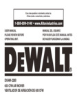 DEWALT DXAM-2260 3-SPEED PORTABLE AIR MOVE DEWALT DXAM-2260 3-SPEED PORTABLE AIR MOVE