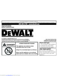 DeWalt DXH12B Owners Manual