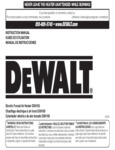 DeWalt DXH165 Owners Manual