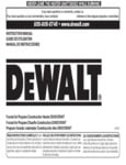 Dewalt DXH210FAVT Owners Manual