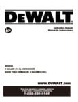 DeWalt DXV04A 4 Gallon Stainless Steel Dry Ash Vacuum Cleaner Manual