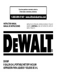 DEWALT DXV09P 9 GALLON 5.0 PEAK HP POLY WET-DRY VACUUM WITH TOOL KIT