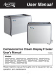 Avantco DFF/DFC Ice Cream Display User Manual