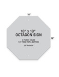 18 x 18 Octagon Parking Sign Configuration