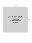 24 x 24 Parking Sign Configuration 24 x 24 Parking Sign Configuration