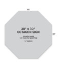 30 x 30 Octagon Parking Sign Configuration