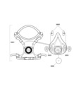 3M 6100 Respirator Diagram 3M 6100 Respirator Diagram