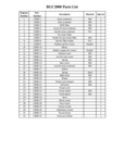 BGC2000 Little Hercules Parts List