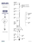 Diagram for Server CP-F 83330 Stainless Steel 1.25 oz. Pump with Lid