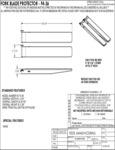 Vestil Fork Blade Protectors Drawing Diagram F4-36