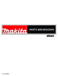 Makita XRU23 Parts Breakdown Makita XRU23 Parts Breakdown
