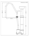 ServSense SS Pump Dimension Diagram for 651CPD2IP, 651CPSSI2LP ServSense SS Pump Dimension Diagram for 651CPD2IP, 651CPSSI2LP