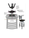 Holland Bar Stool Ladderback Swivel Stainless Steel assembly instructions