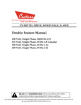 DOUBLE FEATURE MANUAL DOUBLE FEATURE MANUAL