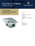 Drop In Sink with Side Splashes Drop In Sink with Side Splashes