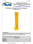 DSP-Series Overhead Door Track Protectors Manual