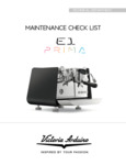 El Prima Maintenance Checklist