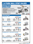Eastman Quarter Turn Ball Stop Valves Eastman Quarter Turn Ball Stop Valves