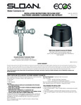 FLUSHOMETER SENSOR TOP SPD ECOS 1.28 GPF instructions