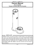 elkay 4400 Series fountain with pet station manual