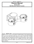 elkay 4406 series bi-level pedestal wall mount fountain manual