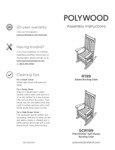 PW Estate Rocking Chair Instructions