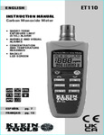 ET110 manual ET110 manual
