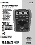 ET270 Instructions ET270 Instructions