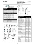 FAUCET SENSOR DECK MT SINGLE PLUG 4" PLT 0.5 GPM parts list