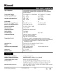 Rinnai Tech Sheet