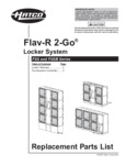 Hatco F2G/F2GB Replacement Parts List Hatco F2G/F2GB Replacement Parts List