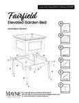 Fairfield 4888 Raised Garden Bed Instructions