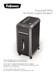 Fellowes 99Ms Shredder Manual