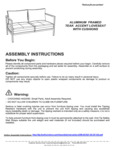 Flash Furniture Aluminum Framed Loveseat Assembly