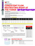 Flow Restrictor Kit Installation Instructions Flow Restrictor Kit Installation Instructions