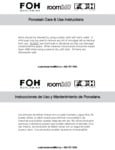 FOH Porcelain Care and Use FOH Porcelain Care and Use