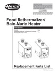 Hatco FR2 Replacement Parts List Hatco FR2 Replacement Parts List