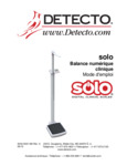 French Manual for Cardinal Detecto Solo Digital Scale